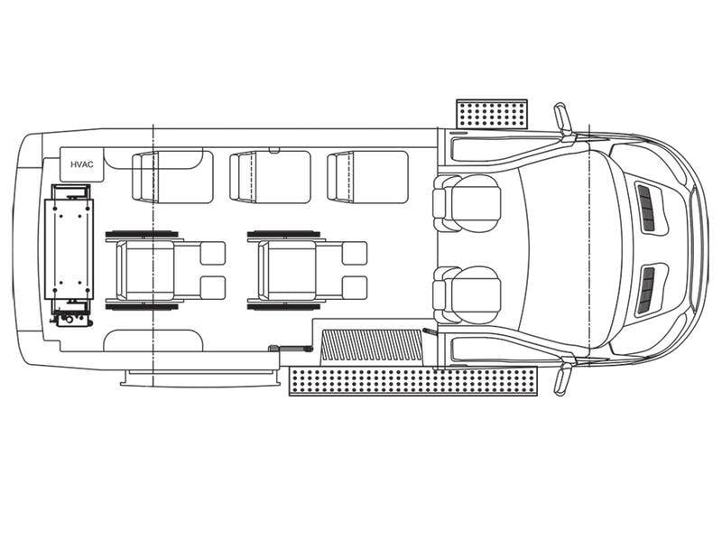 FORD E TRANSIT PASSENGER VAN Floorplan